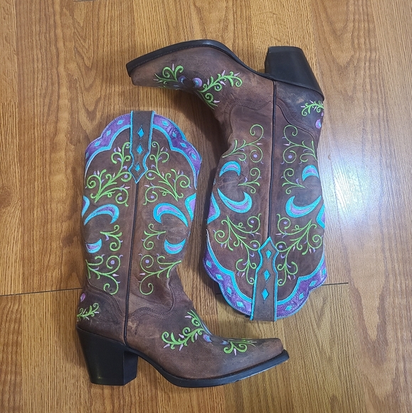 Sterling River Cowboy Western Boots Size 9.5 - Picture 2 of 7